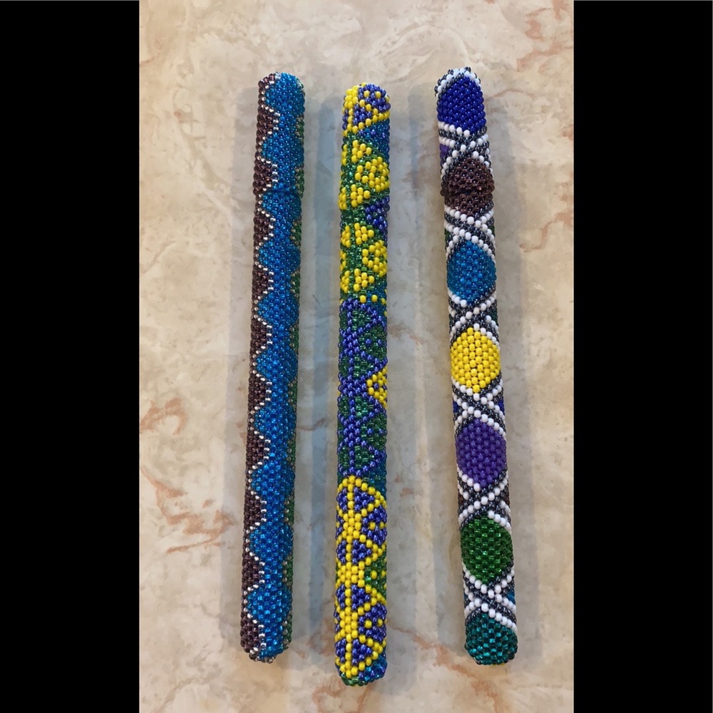 Hand beaded pens
